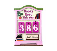Book Tracker,Vintage Aesthetic Reading Ornament - Books Read This Year Counter,for Teens Teachers Students Reader Men Women Girls Youth