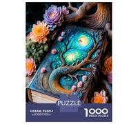 Book Tree Cosmos 1000pc Jigsaw Puzzle Bundle Mythical Literary Magic Premium Jigsaw Puzzle Premium Cardstock Senior Enthusiasts Concentration Training Housewarming Office Break Gift Game 70x50cm/1000p