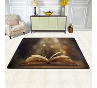 Book Under The Light Area Rug Non-Slip Play Mat Ultra Soft Indoor Carpet for Bedroom Playroom Classroom Living Room