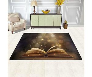 Book Under The Light Area Rug Non-Slip Play Mat Ultra Soft Indoor Carpet for Bedroom Playroom Classroom Living Room