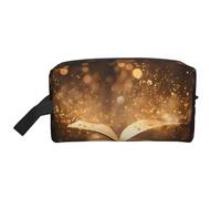 Book Under The Light Portable Large-Capacity Travel Toiletry Bag (Print Models) Waterproof Makeup Storage Bag for Men and Women for Business Trips, Fitness, Bathroom, Daily Storage