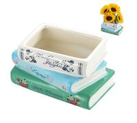 Book Vase Shaped Vase Cute for Flowers for Home Decoration Home Bedroom Office Decoration Classic Title Book
