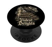 Book Violent Delights Dark Academia Raven Read Gothic Horror PopSockets Adhesive PopGrip