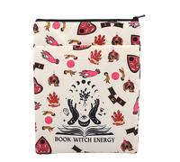 Book Witch Energy Cover for Witchy Lovers - Magical Astrology Sleeve, Dark Romance Zipper Pouch, TBR Gift (Book Witch BM)
