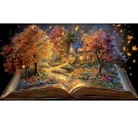 Book-World 1000 Piece Jigsaw Puzzles for Adults Educational Games Jigsaw Puzzle Home Decors for Men Women Elders Seniors 38x52cm/1000pcs