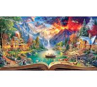 Book World 1000 Pieces Recycled Paper Jigsaw - Family Activity & Fun Present Great Gift Idea for Adults 75x50/1000pcs