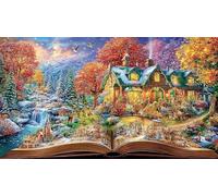 Book World Recycled Paper 1000Pc Puzzle for Adults - Fun Present & Family Activity Wall Decoration Gift 38x52/1000pcs