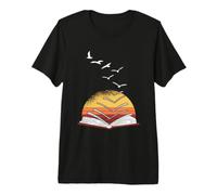 Book Worm Reading Book Nerd Librarian Premium T-Shirt