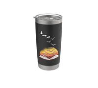 Book Worm Reading Book Nerd Librarian Stainless Steel Insulated Tumbler