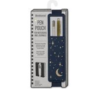 IF Bookaroo Pen Pouch - Moon & Stars, Dark Blue/Gold