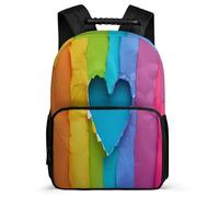 Bookbag Love Heart Bag for Boy Girl 8-16 Years Old School Backpack Colourful Rucksack Travel Multipurpose Backpack Picnic Bag for Boys & Girls