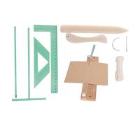 Bookbinding Kit - Handmade Bookbinding Tools Set | Rebinding Kit with AWL Thread Needles | Portable Journal Binder for School Projects Notebooks Scrapbooks Albums Home