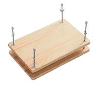 Bookbinding Press - 29.5 x 19.5 x 3 cm Large Manual Wood Machine, Solid Wood Paper Clamp, Precision Craft Tool with Handle Design, Book Binding Accessories for Paper Presses, Art Projects,