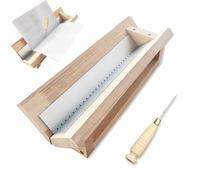 Bookbinding Punch Cradle with Aluminum Piercing Guide, with Awl and Ruler, Signature Punch Tool Set for Bookbinding Kit, for Book Crafts, Polished Smooth Surface, Easy to Use