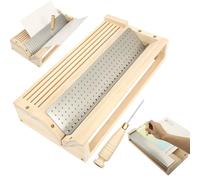 Bookbinding Punching Cradle Set, Includes Dual-Use Piercing Guide, with a Awl(Wooden-Handled) - Signature Holes Punch for Books Cover, Journal, Mini Albums, Notebooks DIY Crafts
