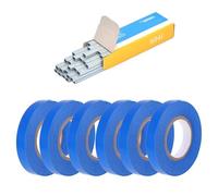 Bookbinding Supplies Garden Plant Tapetool Tapener with 6 Roll Tape Plant Branch Hand Tying Binding Machine Pruning Shears Binding Machines(6pcs Blue Tape Nail)