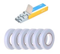 Bookbinding Supplies Garden Plant Tapetool Tapener with 6 Roll Tape Plant Branch Hand Tying Binding Machine Pruning Shears Binding Machines(6pcs White Tape Nail)