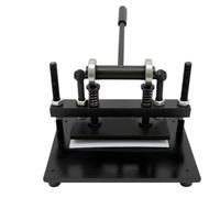 Bookbinding Supplies Manual Leather Die Cutting Machine Punching Cut Embossing Press Black Carbon Steel Adjustable Height Binding Machines