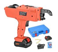 Bookbinding Supplies Rebar Tier Binding Machine 8mm-34mm 12V 4500mAh Automatic Rebar Tying Pliers Electric Tying Machine Binding Machines(Set)