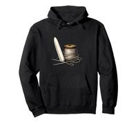 Bookbinding Tools Vintage Linen Thread Sketch Pullover Hoodie