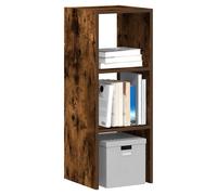 Bookcase 30x30x80cm Smoked Oak Engineered Wood Stackable Storage for Home Office