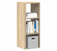 Bookcase 30x30x80cm Sonoma Oak Engineered Wood Stackable Shelf OrganizerforHome