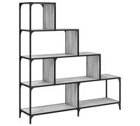 Bookcase 4-Stair Bookshelf Cabinet Storage Book Rack Engineered Wood vidaXL