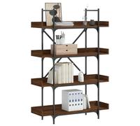 Bookcase 5-Tier Bookshelf Storage Cabinet Book Rack Engineered Wood vidaXL