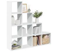 Vidaxl Room Divider Bookcase 4-Tier White 131.5X29X131.5 Cm Engineered Wood