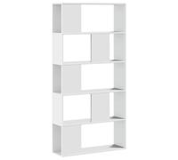 Bookcase 5-Tier Bookshelf Storage Book Shelf Book Rack Engineered Wood vidaXL