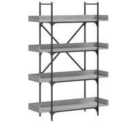 Bookcase 5-Tier Bookshelf Storage Cabinet Book Rack Engineered Wood vidaXL