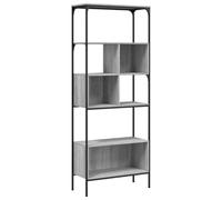 vidaXL 7 Shelf Old Wood Bookcase - Size: 188.5 x 76 x 33cm - Brown - Wilko