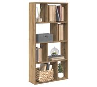 Bookcase 8-Compartment Artisan Oak Engineered Wood 60x20x120.5cm Room Divider XL