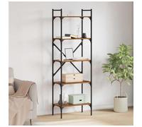 Bookcase Ample Storage 56 x 32 x 174 cm Old Wood Engineered Wood