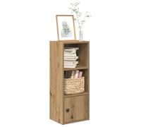 Bookcase Artisan Oak 31x24x77 cm Engineered Wood Slim Storage Shelf Unit Cabinet