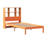 Bookcase Bed without Mattress Bed Frame Home Bed Base Solid Wood Pine vidaXL