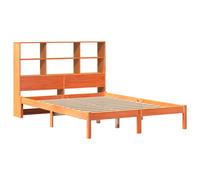 Bookcase Bed without Mattress Bed Frame Home Bed Base Solid Wood Pine vidaXL