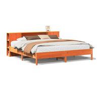 Bookcase Bed without Mattress Bed Frame Home Bed Base Solid Wood Pine vidaXL