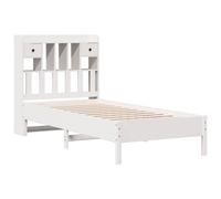 Bookcase Bed without Mattress Bed Frame Home Bed Base Solid Wood Pine vidaXL