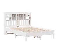 Bookcase Bed without Mattress Bed Frame Home Bed Base Solid Wood Pine vidaXL