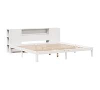 Bookcase Bed without Mattress Bed Frame Home Bed Base Solid Wood Pine vidaXL