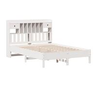Bookcase Bed without Mattress Bed Frame Home Bed Base Solid Wood Pine vidaXL