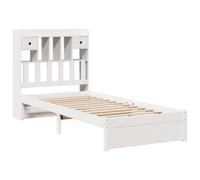Bookcase Bed without Mattress Bed Frame Home Bed Base Solid Wood Pine vidaXL