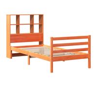 Bookcase Bed without Mattress Home Bed Frame Bed Base Solid Wood Pine vidaXL