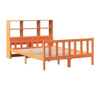 Bookcase Bed without Mattress Home Bed Frame Bed Base Solid Wood Pine vidaXL
