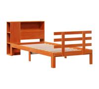 Bookcase Bed without Mattress Home Bed Frame Bed Base Solid Wood Pine vidaXL
