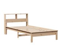 Bookcase Bed without Mattress Home Bed Frame Bed Base Solid Wood Pine vidaXL