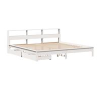 Bookcase Bed without Mattress Home Bed Frame Bed Base Solid Wood Pine vidaXL