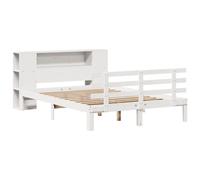 Bookcase Bed without Mattress Home Bed Frame Bed Base Solid Wood Pine vidaXL