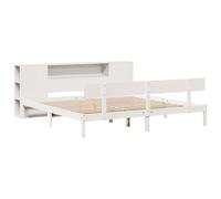 Bookcase Bed without Mattress Home Bed Frame Bed Base Solid Wood Pine vidaXL